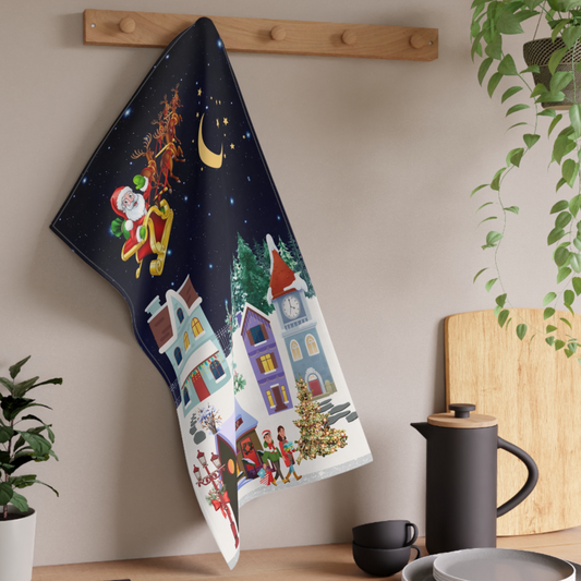 Introducing our enchanting kitchen tea towel, meticulously designed by Care and Wishes Boutique. This tea towel comes in a generous size of 18" x 30" and is available in two fabric options: polyester or cotton twill, allowing you to choose the material that suits your preferences.