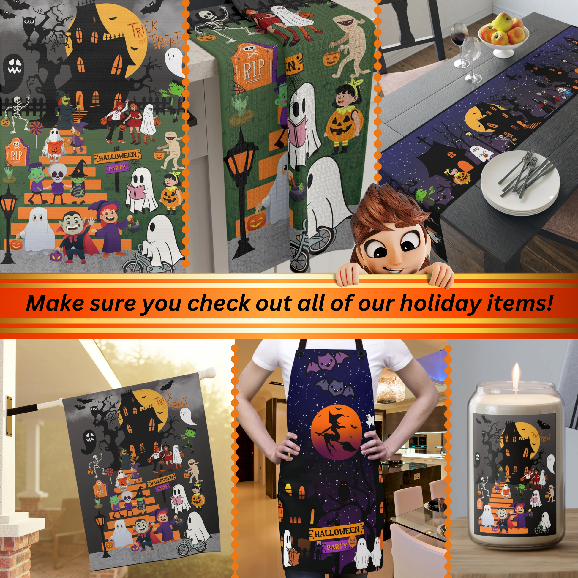 To highlight the captivating scenery, we have positioned the majority of the design on the bottom half of the towel, creating a stunning visual display when hung or draped. This artistic choice ensures that every time you use this towel, you'll be immersed in the magical ambiance of Halloween.