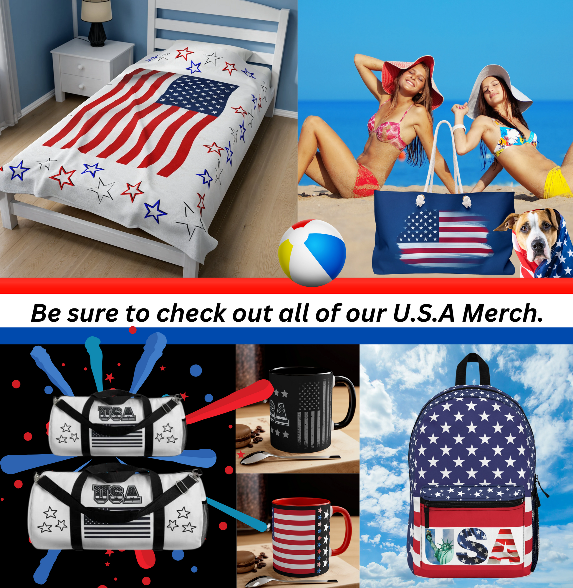 Check out our full USA merch line