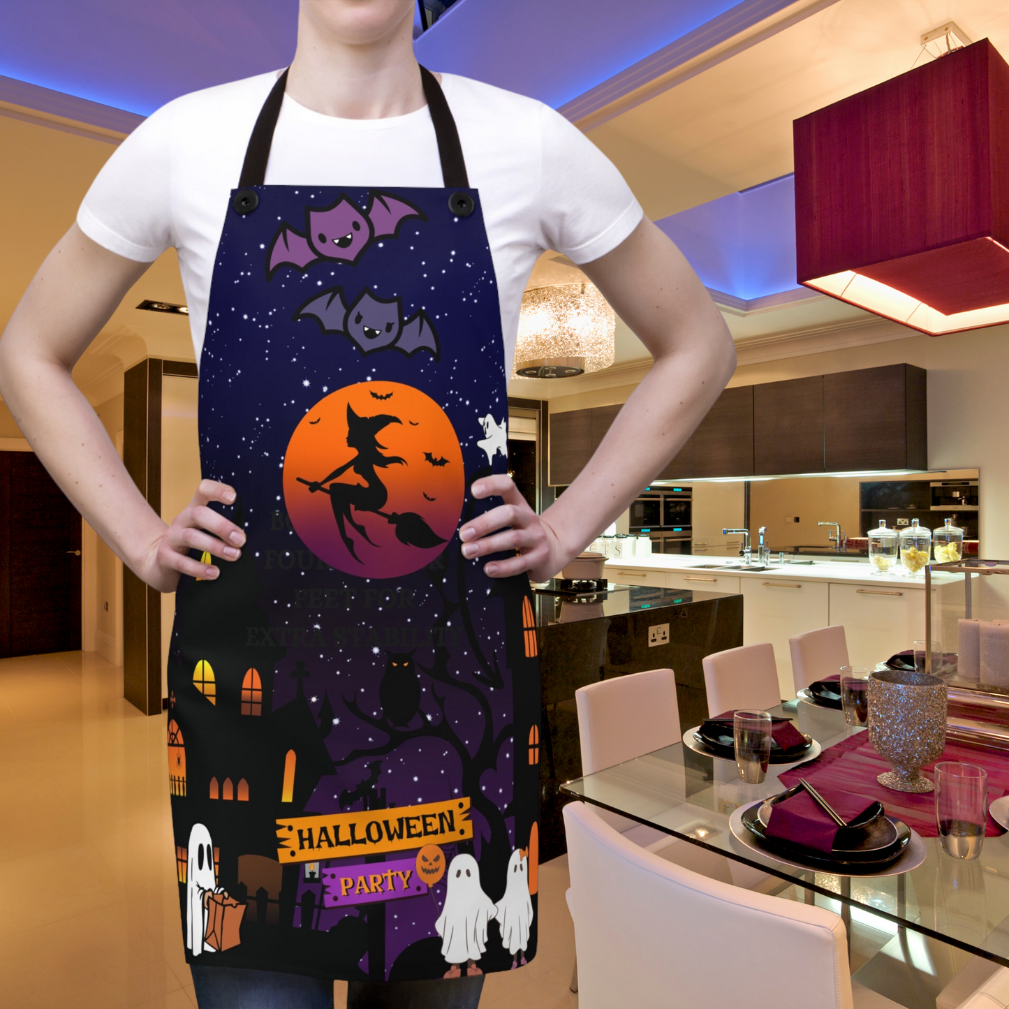 Introducing the new poly twill apron for cooking from Care and Wishes Boutique! This apron is crafted with 100 percent polyester, ensuring durability and easy maintenance.