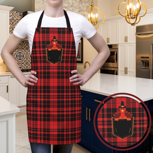 Introducing the Polly Twill Apron from Care and Wishes Boutique, designed to elevate your cooking experience this Thanksgiving season. Crafted with 100 percent polyester, this apron combines lightweight comfort with exceptional durability.