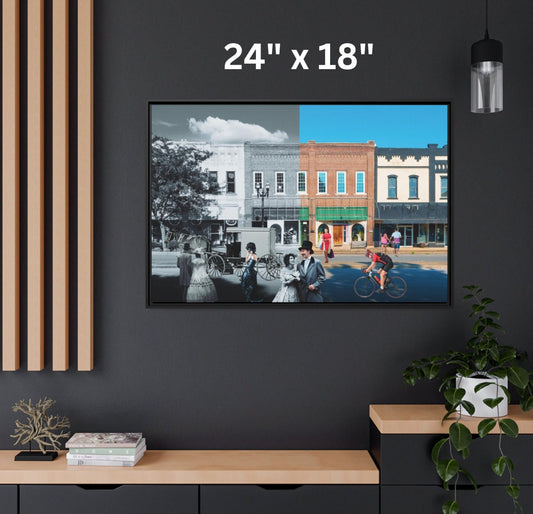 Step into a captivating blend of past and present with this mesmerizing artwork. Timeless Charm effortlessly merges the grace and elegance of the Victorian era with the vibrant energy of the modern world.